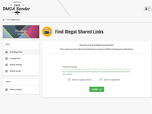 The Link Finder Tool